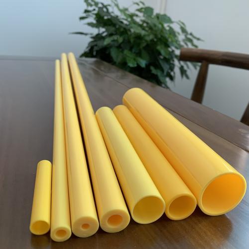 黄色abs塑料管彩色胶管玩具套管高质量口径颜色长度均可定制